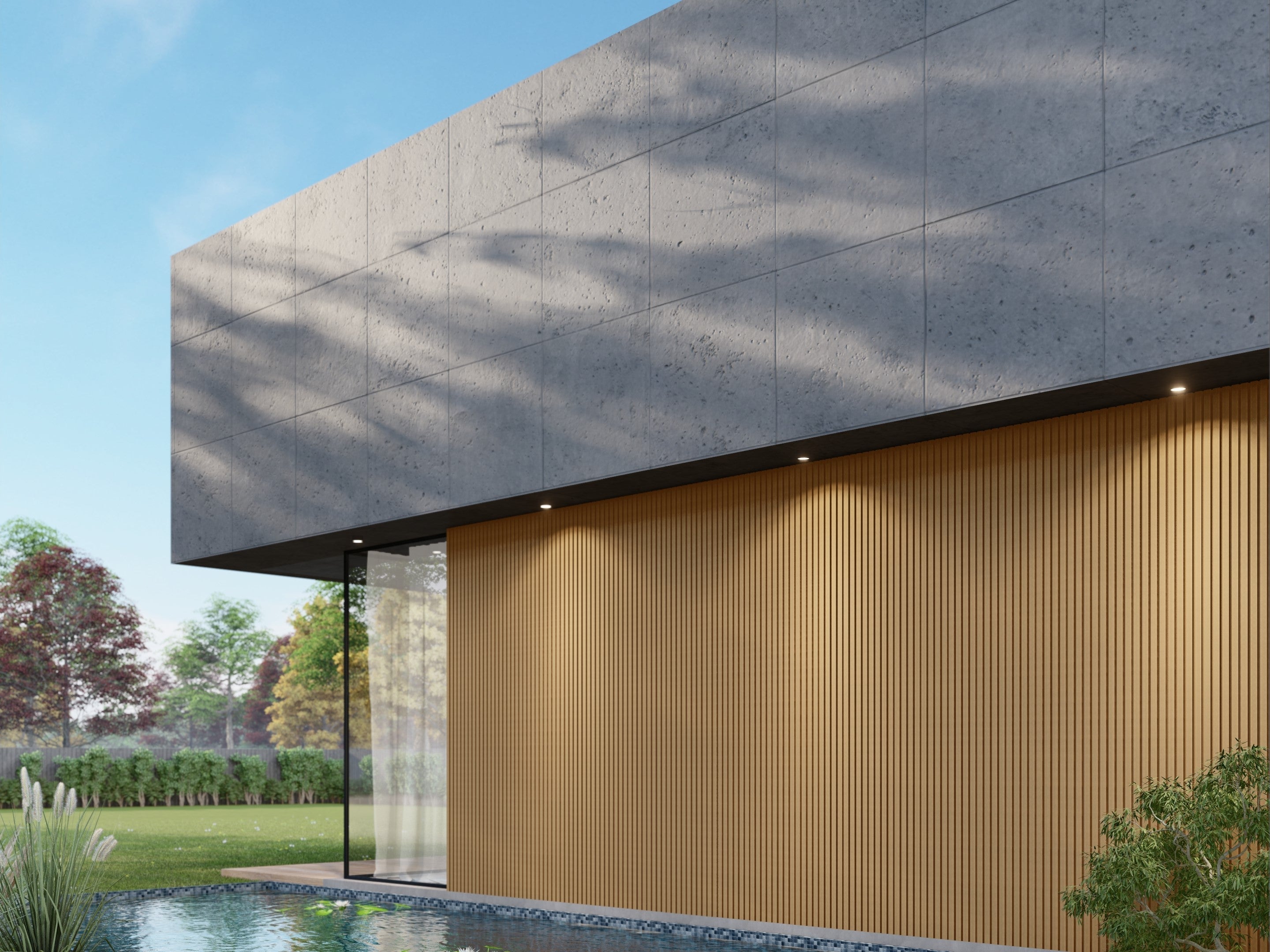 Oaklentra Exterior Slat Panels