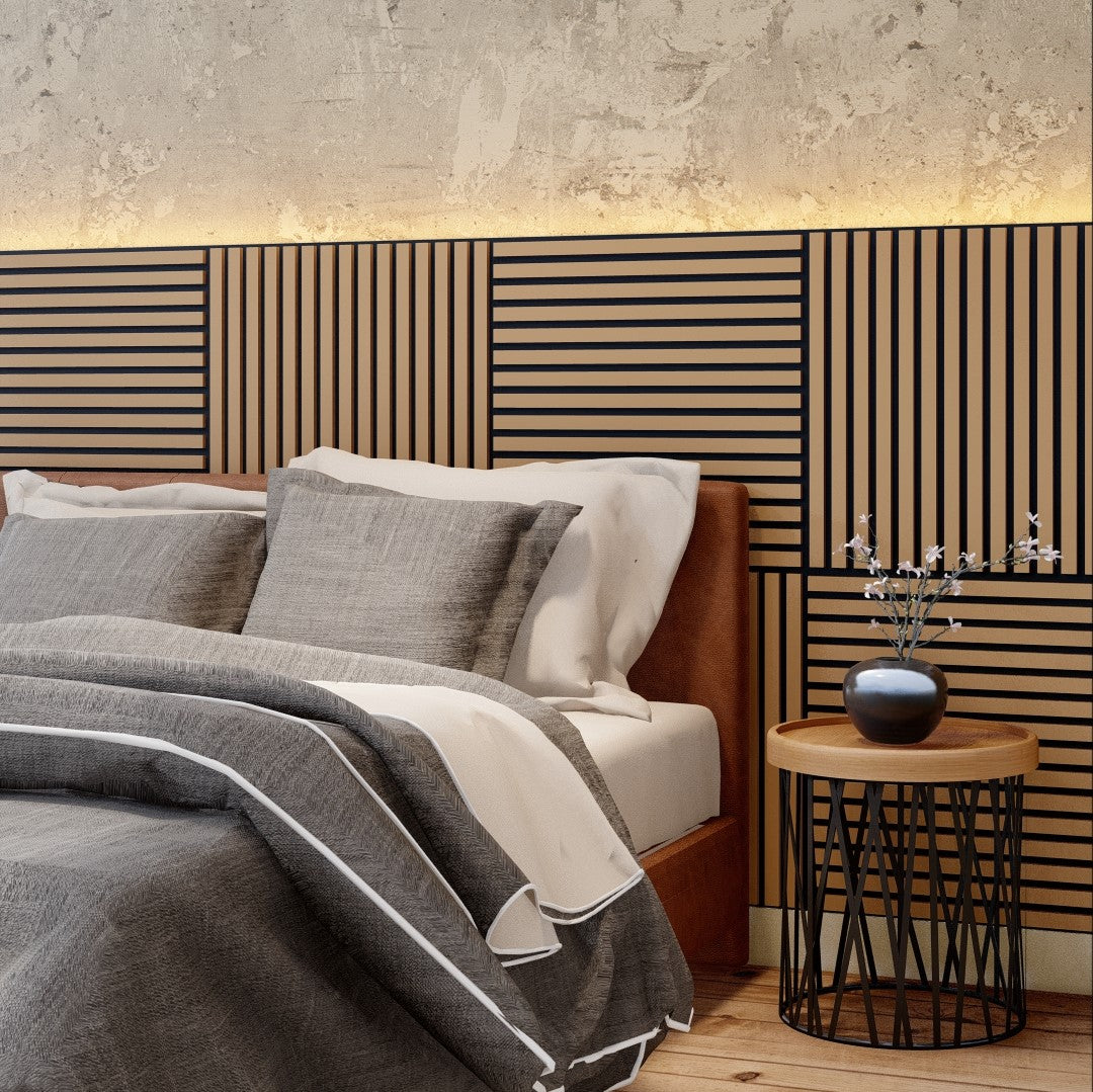 Oaklentra 2x2 Acoustic Slat Panels - White Oak