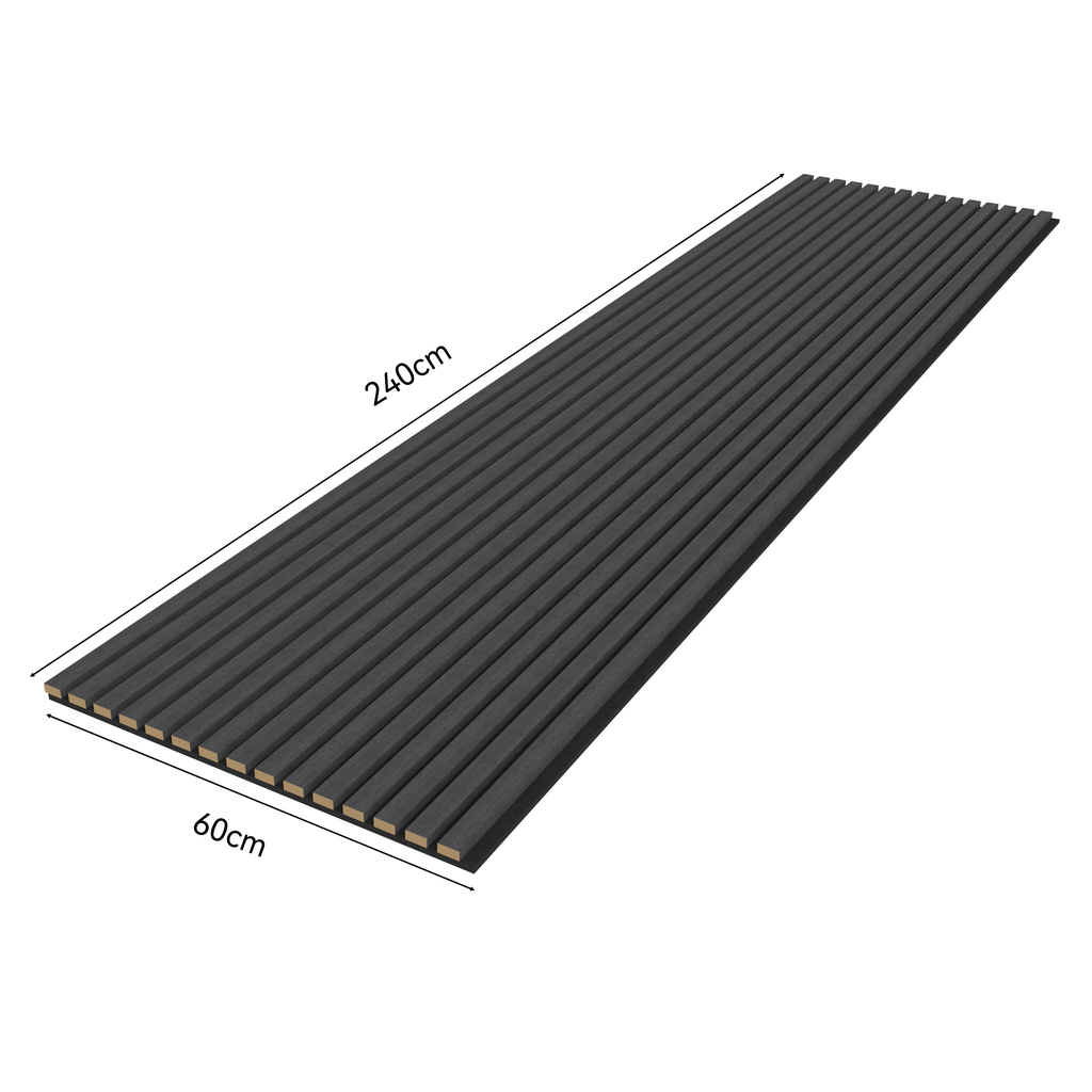 Oaklentra Acoustic Slat Panels - Black Oak