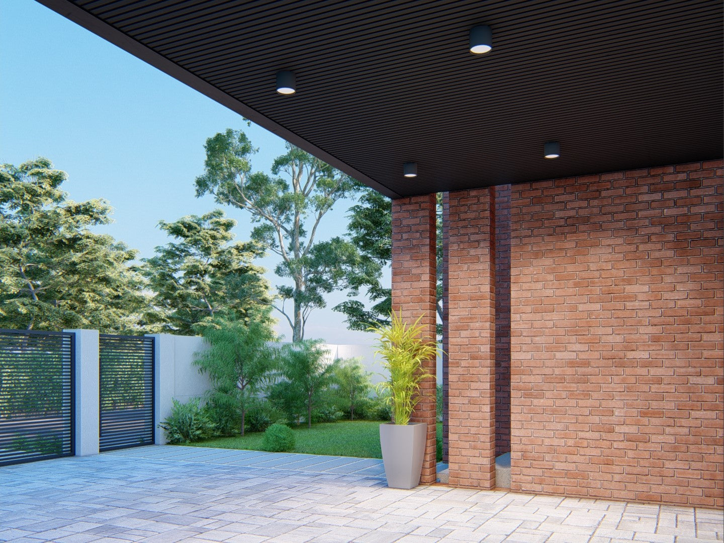 Oaklentra Exterior Slat Panels