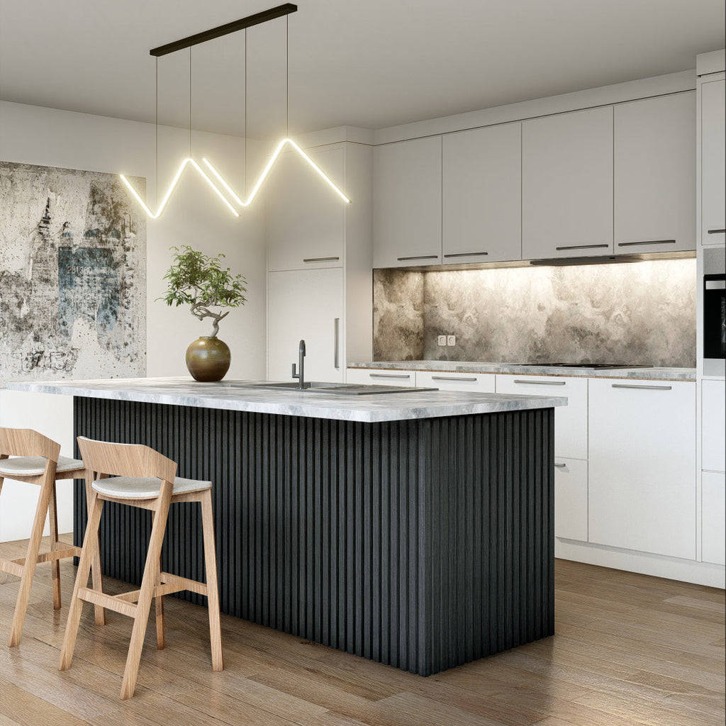 Oaklentra Acoustic Slat Panels - Black Oak