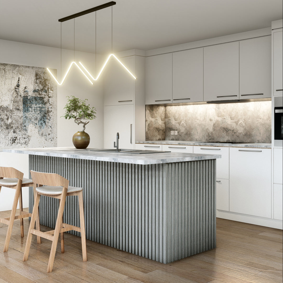 Oaklentra Acoustic Slat Panels - Grey Oak