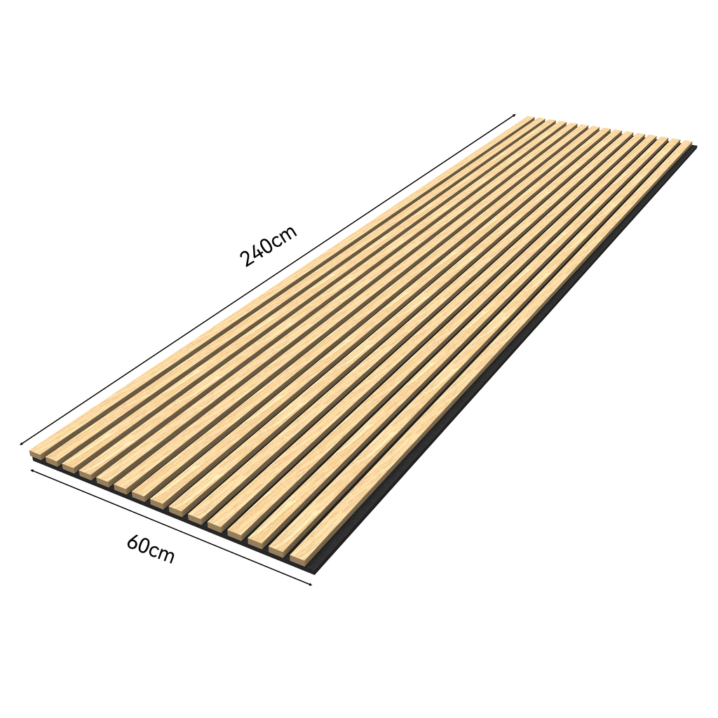 Oaklentra Acoustic Slat Panels - White Oak