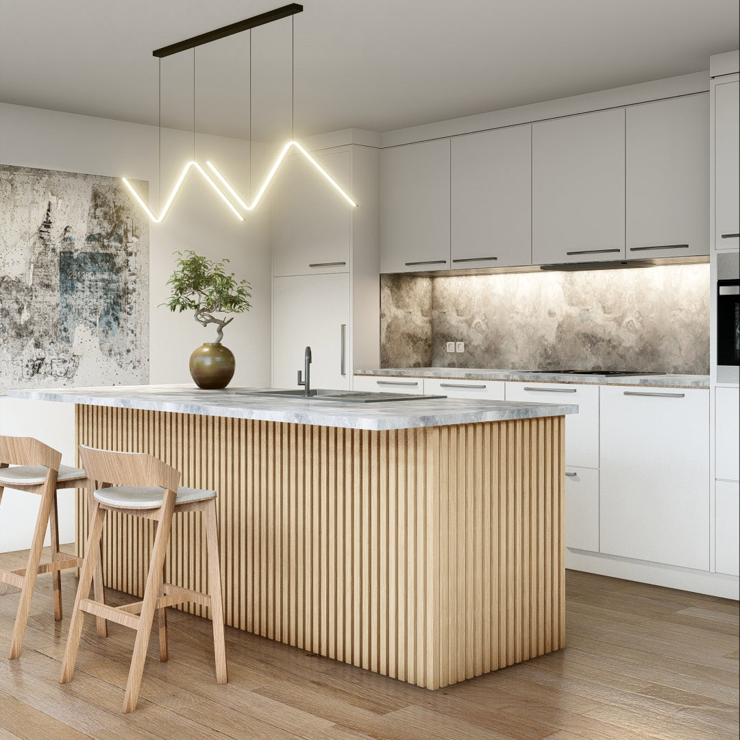 Oaklentra Acoustic Slat Panels - White Oak
