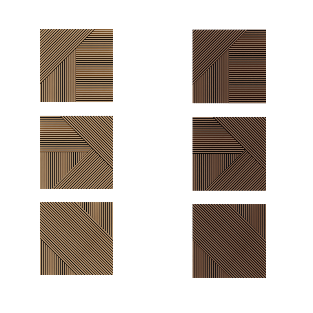 Oaklentra Solid Wood Puzzle Panel