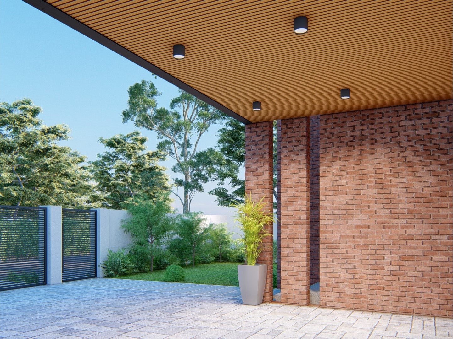 Oaklentra Exterior Slat Panels