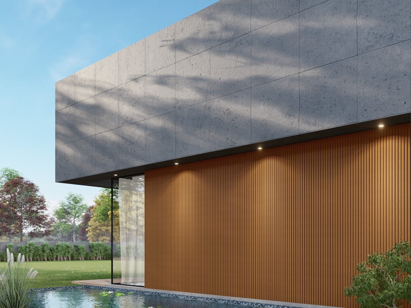 Oaklentra Exterior Slat Panels