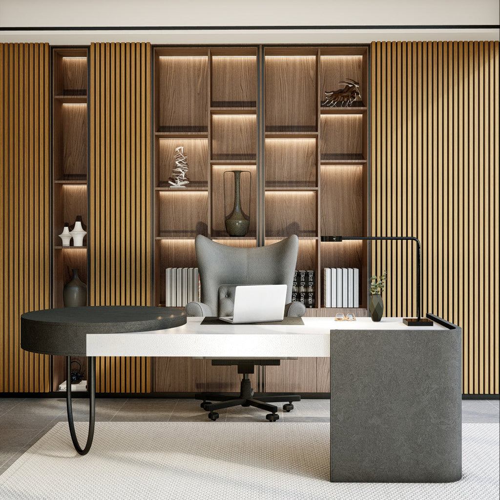 Oaklentra Acoustic Slat Panels - Teak