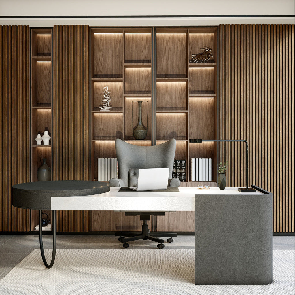 Oaklentra Acoustic Slat Panels - Walnut