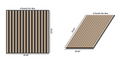 Oaklentra 2x2 Acoustic Slat Panels - White Oak