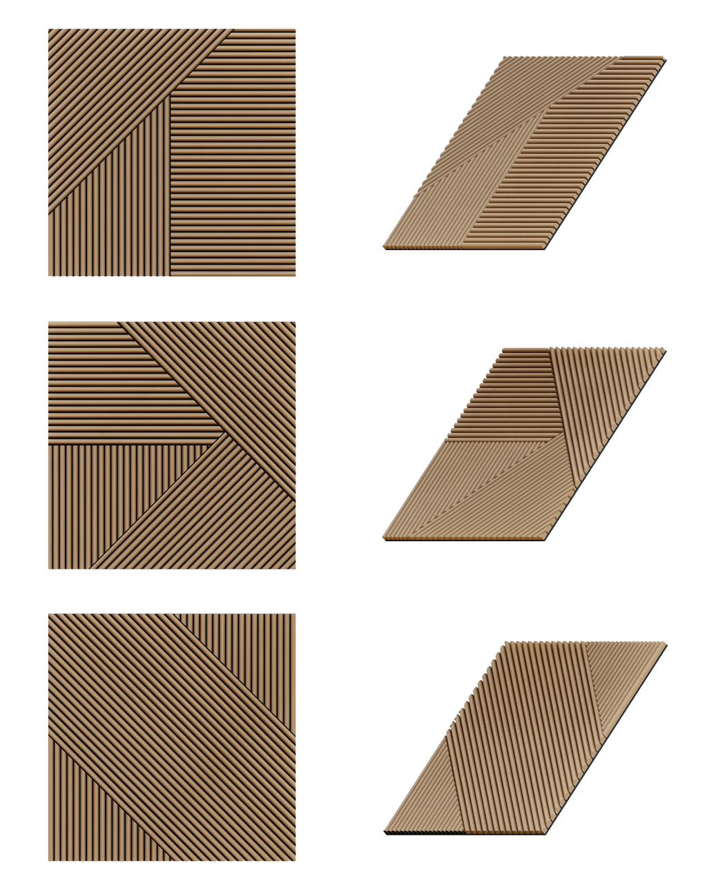 Oaklentra Solid Wood Puzzle Panel