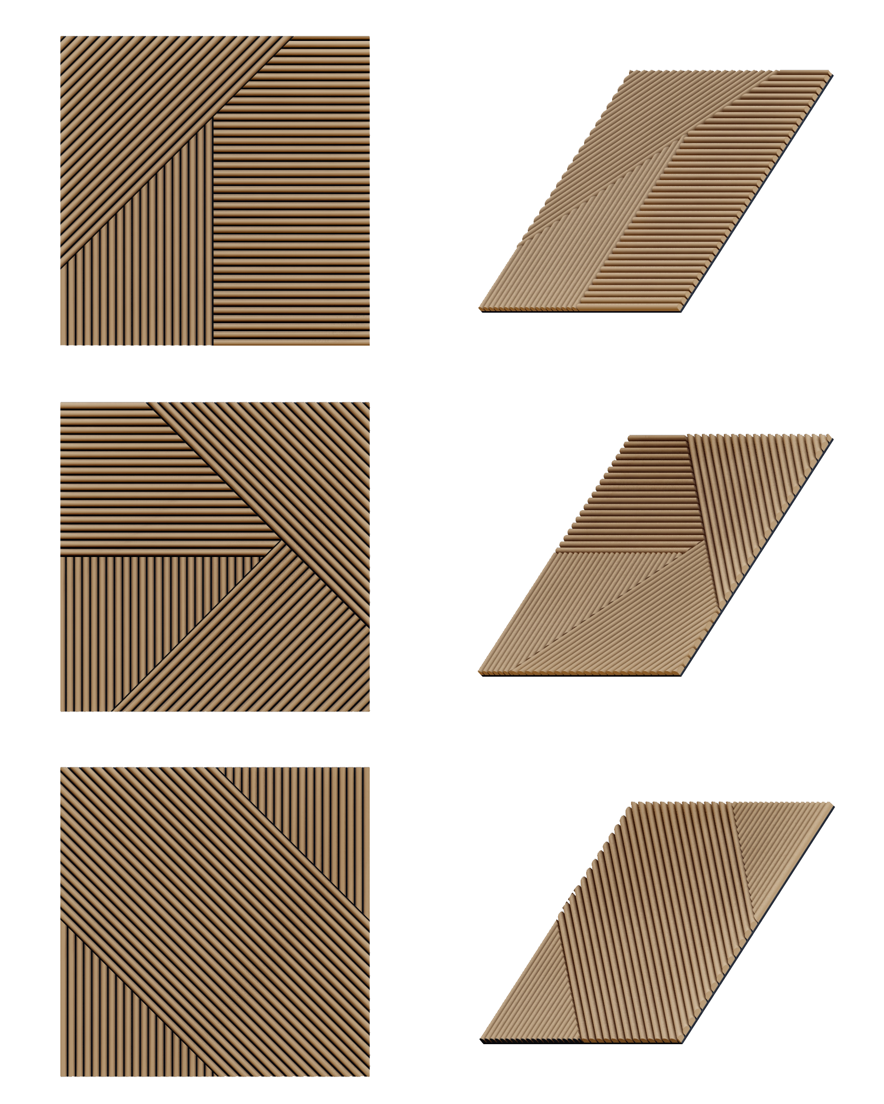 Oaklentra Solid Wood Puzzle Panel