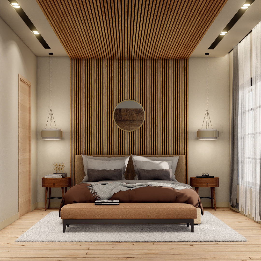 Oaklentra Acoustic Slat Panels - White Oak