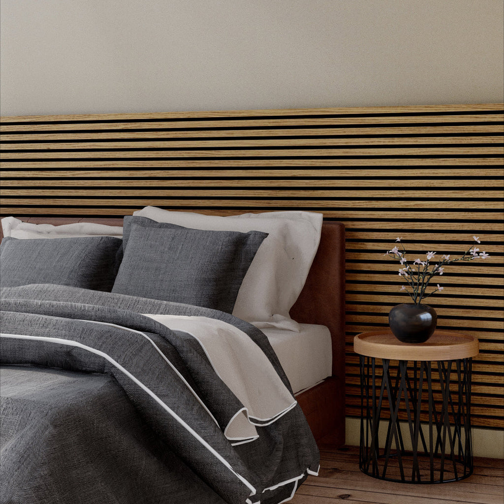 Oaklentra Acoustic Slat Panels - White Oak