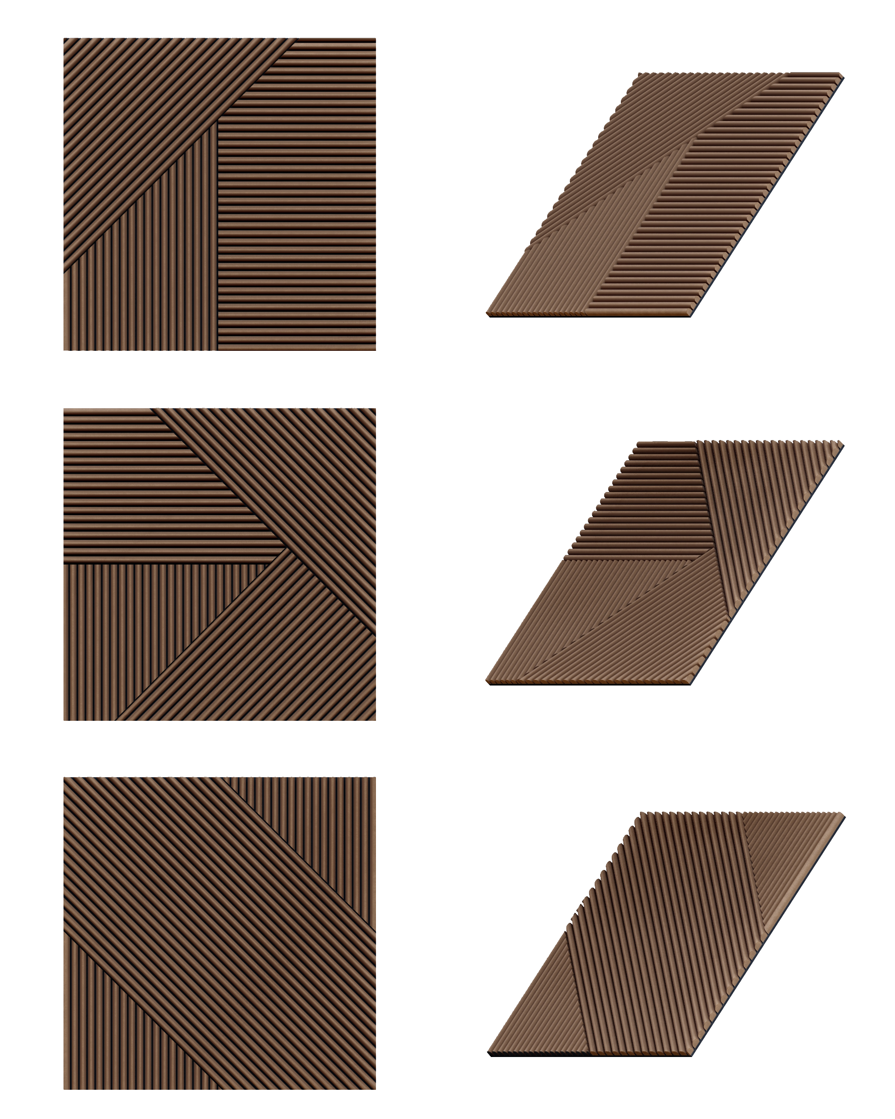 Oaklentra Solid Wood Puzzle Panel