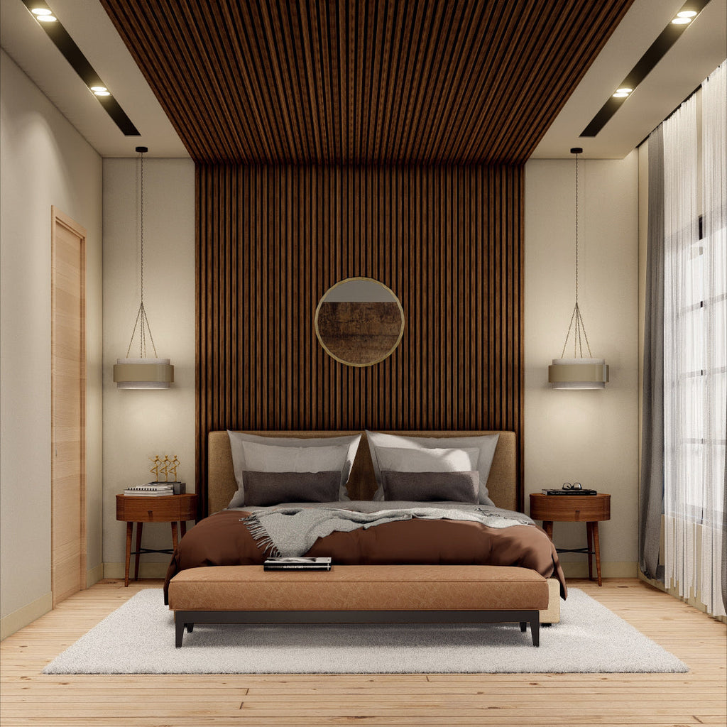 Oaklentra Acoustic Slat Panels - Walnut