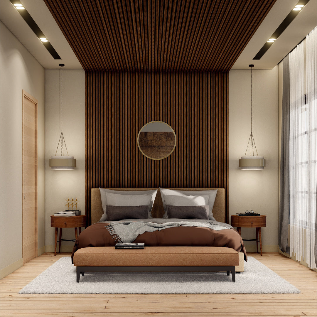 Oaklentra Acoustic Slat Panels - Walnut